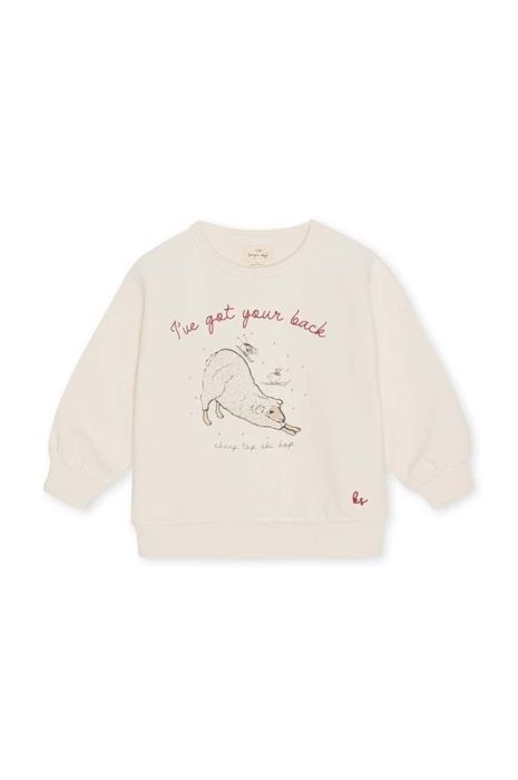 Дитяча кофта Konges Sl?jd колір бежевий з принтом (2925574)