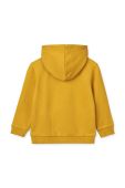 Дитяча бавовняна кофта Liewood з капюшоном візерунок колір жовтий (3505045)