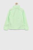 Дитяча кофта Columbia Benton Springs Fleece колір зелений однотонна