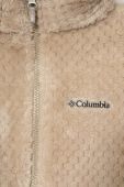 Дитяча кофта Columbia Fire Side Sherpa Full Zip колір бежевий однотонна