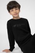 Дитяча кофта 4F колір чорний з принтом (3105489)