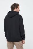Кофта Guess чоловіча колір чорний з капюшоном з аплікацією (2914549)
