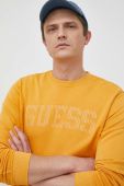 Кофта Guess чоловіча колір жовтий з принтом