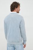 Кофта Guess чоловіча  меланж колір блакитний