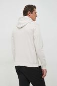 Кофта Guess чоловіча колір бежевий з капюшоном з принтом (2893589)