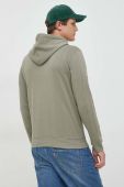 Кофта Guess чоловіча колір зелений з капюшоном з принтом (2893584)
