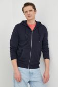 Кофта Guess чоловіча колір синій з капюшоном з аплікацією (2887195)