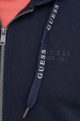 Кофта Guess чоловіча колір синій з капюшоном з аплікацією (2887195)