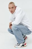 Кофта Tommy Jeans чоловіча колір білий з капюшоном з аплікацією (2826975)