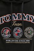 Бавовняна кофта Tommy Jeans чоловіча колір чорний з капюшоном з аплікацією (2890345)