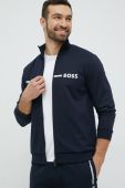 Кофта лаунж BOSS чоловіча колір синій з принтом