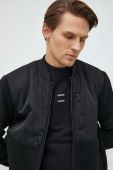 Куртка-бомбер Samsoe Samsoe чоловічий колір чорний перехідна