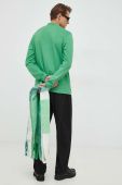 Бавовняна кофта Samsoe Samsoe чоловіча колір зелений однотонна (2841662)