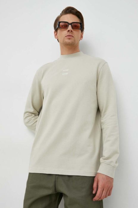 Бавовняна кофта Samsoe Samsoe чоловіча колір зелений однотонна (2841658)