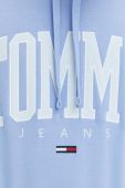 Кофта Tommy Jeans чоловіча з капюшоном з аплікацією колір блакитний (2935981)