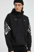 Кофта G-Star Raw чоловіча колір чорний з капюшоном з принтом (2812606)