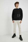 Кофта G-Star Raw чоловіча колір чорний з принтом (2862196)