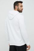 Кофта adidas Performance чоловіча колір білий з капюшоном однотонна