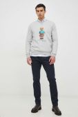 Кофта Polo Ralph Lauren чоловіча колір сірий з принтом