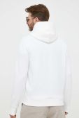 Кофта Polo Ralph Lauren чоловіча колір білий з капюшоном однотонна