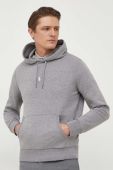Кофта Polo Ralph Lauren чоловіча колір сірий з капюшоном однотонна