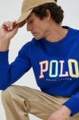 Кофта Polo Ralph Lauren чоловіча  з аплікацією колір блакитний