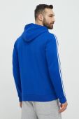 Кофта adidas чоловіча з капюшоном з принтом колір блакитний (2929147)