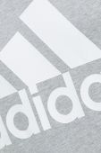 Бавовняна кофта adidas чоловіча колір сірий з принтом