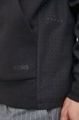 Кофта Michael Kors чоловіча колір чорний з капюшоном однотонна
