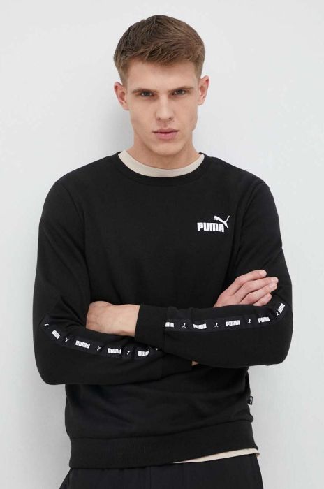 Кофта Puma чоловіча колір чорний з принтом (3021223)