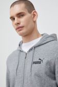 Кофта Puma чоловіча колір сірий з капюшоном меланж (3073431)