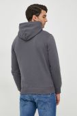 Бавовняна кофта Pepe Jeans чоловіча колір сірий з капюшоном з аплікацією