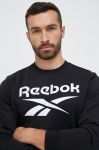 Кофта Reebok чоловіча колір чорний з принтом (2995565)