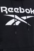 Кофта Reebok чоловіча колір чорний з капюшоном з принтом (2995569)