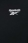 Кофта Reebok чоловіча колір чорний з капюшоном з принтом (2983599)