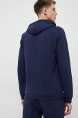 Кофта Reebok чоловіча колір синій з капюшоном з принтом (3008468)