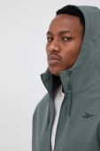 Куртка Reebok чоловіча колір зелений перехідна