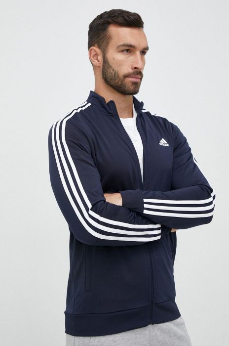 Кофта adidas чоловіча колір синій візерунок (2995578)