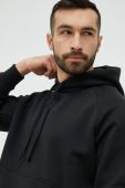Кофта adidas чоловіча колір чорний з капюшоном з аплікацією (2929168)
