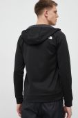 Спортивна кофта The North Face Reaxion колір чорний з капюшоном однотонна