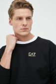 Кофта EA7 Emporio Armani чоловіча колір чорний з принтом (2887160)