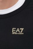 Кофта EA7 Emporio Armani чоловіча колір чорний з принтом (2887160)
