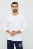 Кофта EA7 Emporio Armani чоловіча колір білий з принтом
