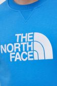 Бавовняна кофта The North Face чоловіча  з аплікацією колір блакитний