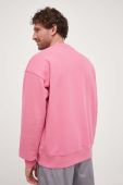Бавовняна кофта Lacoste чоловіча колір рожевий з принтом