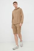 Кофта Fila чоловіча колір коричневий з капюшоном однотонна (3022165)