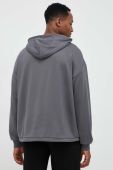 Кофта Fila чоловіча колір сірий з капюшоном однотонна (3022161)