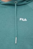 Кофта Fila чоловіча колір зелений з капюшоном однотонна (3027468)