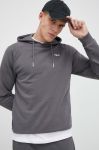 Кофта Fila чоловіча колір сірий з капюшоном однотонна (3027460)