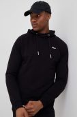 Кофта Fila чоловіча колір чорний з капюшоном однотонна (3027459)